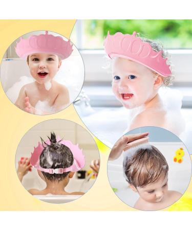 Baby Shower Cap for Kids - Adjustable Shampoo Shield Visor Hat with Bath Brush - Eyes and Ears Protector - Buy Online on GoSupps.com