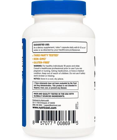 Nutricost Vitamin K2 (MK4) 100mcg - 240 Capsules | Gluten-Free, Non-GMO - Buy Online on GoSupps.com
