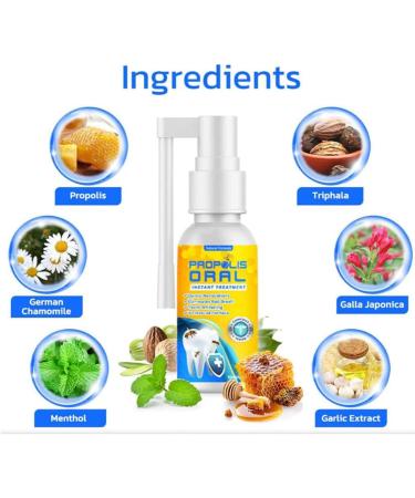 Furzero Propolis Oral Instant Treatment Spray - 2-Pack | Refreshing Breath & Deep Cleaning Mouthwash for Total Teeth Care - Buy Online on GoSupps.com