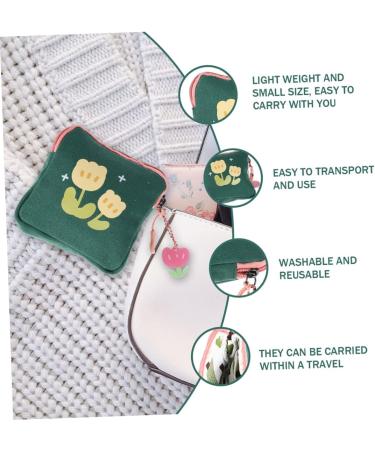 Gleavi Reusable Cotton Storage Bag for Women's Bandages & Menstrual Pads - 2 Pack (15.5x15.5cm) - Eco-Friendly & Stylish - Buy Online on GoSupps.com