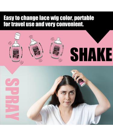 immetee Lace Tint Spray for Wig Instant Wig Root Concealer Hair Concealer Spray for Lace Wigs Hair Root Touch Up Spray. 100ml/3.38fl oz(Medium Yellow) - Buy Online on GoSupps.com