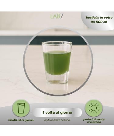  Lab7 LAB7 Pure Aloe Vera Juice from Sardinia - 500ml - Glass Bottle - Unfiltered Unpasteurized 1 item - Buy Online on GoSupps.com