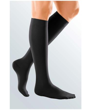 Vitalphysio compression knee stockings/support stockings CCL2 18-24 mmHg for varicose veins for blood circulation elastic toe-free black XL