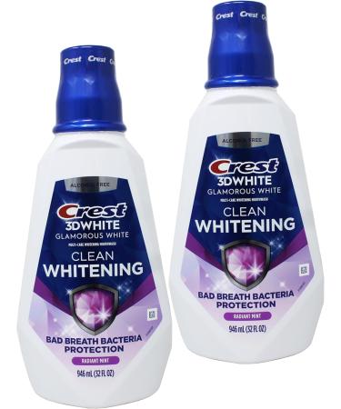 Crest - 3D White Glamorous White - Multi- Soins Blanchissant - Parfums Menthe Fraiche Bain De Bouche 946 Ml ( lot de 2 ) - Buy Online on GoSupps.com
