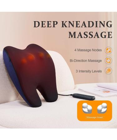 Neck Massage Device with Heat | Shiatsu 3D Back Massager Pillow for Relaxation | Perfect Gifts for Men & Women - Buy Online on GoSupps.com