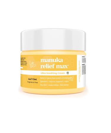 Manuka Honey Oil Balm Natural Antifungal Cream Boils Cyst Removal Splinter Remover Boil Ease Ingrown Hair Chigger Carbuncle Pilonidal Bug Mosquito Spider Bites bee Sting Kids Adults 4 Fl Oz (Pack of 1)8h Fast Acting - MAX STRENGTH