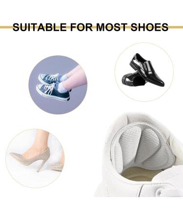 Skhaovs Heel Cushions - 9 Pairs Self-Adhesive Heel Pillows for Men & Women | Anti-Friction Protection for Oversized Shoes - Available in Black Gray Beige - Buy Online on GoSupps.com