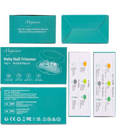 Baby Nail File Clipper Trimmer with Light - Electric & Professional Safe Baby Manicure Set in Green - Buy Online on GoSupps.com