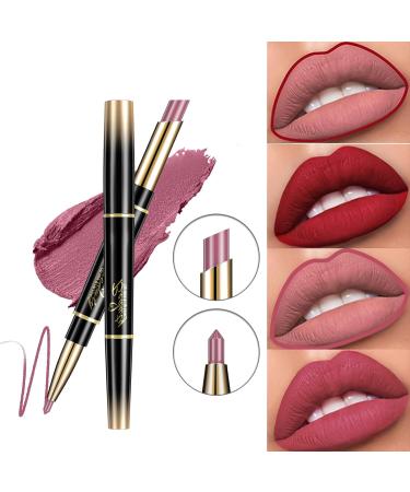 Waterproof Long-Lasting Matte Lip Liner Pencil - Moisturizing Lip Makeup (#05) - Buy Online on GoSupps.com