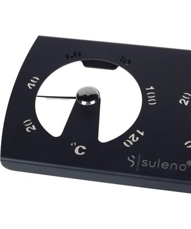 SULENO Sauna Set Kjell - 2-Part Hourglass Climate Knife Thermometer & Hygrometer | Modern Heat-Resistant Sauna Accessories - Buy Online on GoSupps.com