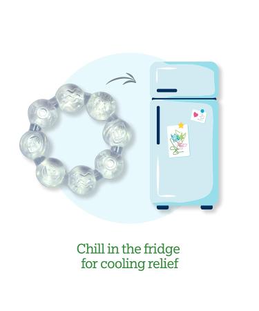 Green Sprouts Cooling Ring Teether | 6+ Months | Soothing Relief for Baby - Buy Online on GoSupps.com