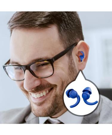 Comfortable Ear Plugs for Sleeping | Water-Proof Hearing Protection Ear Plugs - Calm Ear Plugs with Storage Box Hearing Protection for Snoring and Work Dark Blue - Buy Online on GoSupps.com