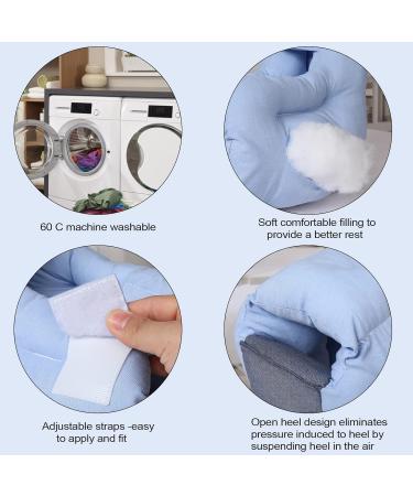 Premium Heel Protectors for Pressure Sores & Heel Pain Relief - Bed Sores Cushions with Laundry Bag | 1 PC Heel Pillow for Bedridden Care - Buy Online on GoSupps.com