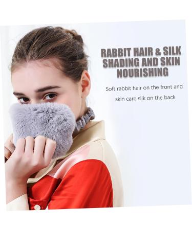 FRCOLOR 6pcs Rabbit Fur Blackout Eye Masks - Plush Breathable Sleep Shades for Travel & Relaxation - Buy Online on GoSupps.com