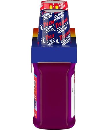 Tylenol Cold + Flu Severe Liquid Cough Medicine | Daytime & Nighttime Relief | 2 ct. x 8 fl. oz | International Shipping Available - Buy Online on GoSupps.com