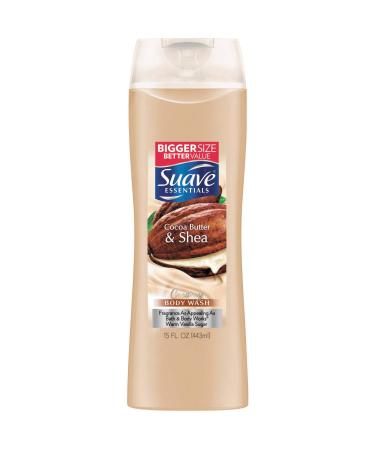 Suave Naturals Creamy Cocoa Butter & Shea Body Wash  12 Ounce