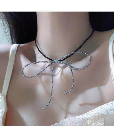 Shop Oralgos Delicate Heart Crystal Choker Necklaces | Large Loop & Aesthetic Pearls for Women & Girls - Buy Online on GoSupps.com