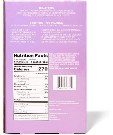 Thoughtfully Gourmet Cookie Skillet Baking Kit with Nestle Chocolate Chips - Gift Set with Single Serve Mix and Cast Iron Skillet - Buy Online on GoSupps.com