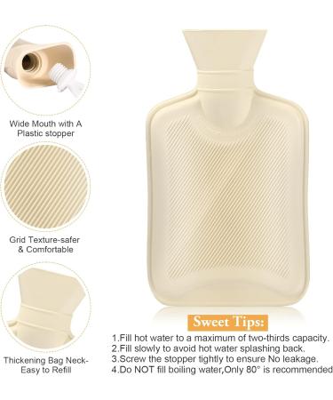 Unicorn Plush Hot Water Bottle - Removable Washable Cover, 1L Natural Rubber, Pink - Ideal for Neck, Waist, Back, Legs, Shoulders - Winter Warmth - Buy Online on GoSupps.com