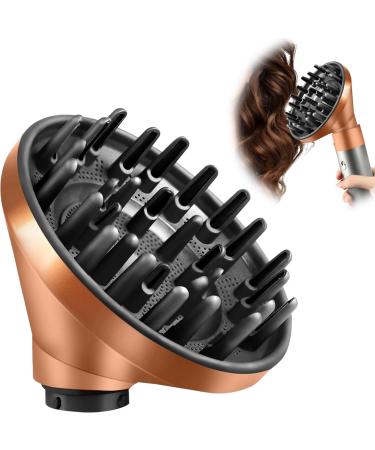 Portable hair diffuser attachment for Dyson for Airwrap HS05 HS01 hair dryer diffuser nozzle for converting Airwrap styler on hair dryer gold