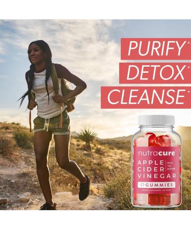Nutracure 2-Pack Apple Cider Vinegar Gummies for Weight Loss, Detox & Cleanse - Non-GMO with The Mother | ACV Gummies - Buy Online on GoSupps.com