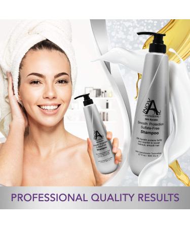 Silk Keratin Smooth Protection Sulfate-Free Shampoo - 3.4 Oz | International Shipping Available - Buy Online on GoSupps.com