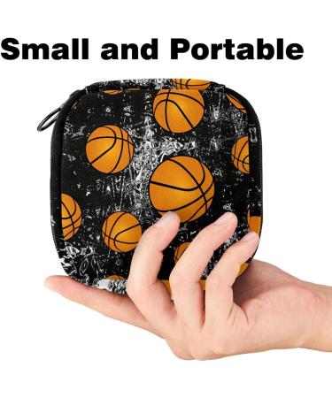 Shop Stylish Basketball Ball Marble Women s Napkin Storage Bags & Portable Period Pockets - Perfect for Teens & Moms! - Buy Online on GoSupps.com