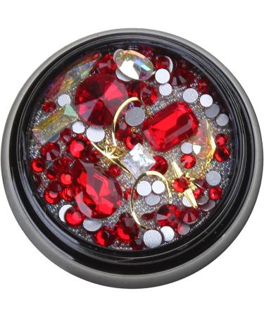 FEIlei Clear Crystal Nail Rhinestones 3D Nail Gems Nail Diamonds Metal Nail Studs - Buy Online on GoSupps.com