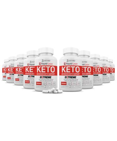 (10 Pack) Rapid Lean Keto ACV Extreme Pills 1675MG Keto Support Blend Capsule Alternative to Keto ACV Gummies Formulated with Apple Cider Vinegar Extra Virgin Olive Oil Powder Green Tea 600 Capsules