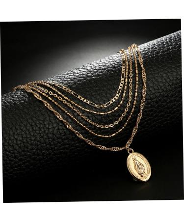 COLLBATH Ladies Necklaces Fashion Unique All-match Stylish Multilayer Pendant Necklace Trendy Choker Necklace for Ladies Women Girls Womens Chain Necklace - Buy Online on GoSupps.com