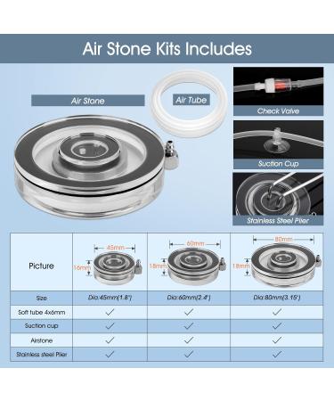 Hygger Aquarium Air Stone HG-049 (80 mm) - Premium Oxygen Diffuser for Aquariums | International Shipping Available - Buy Online on GoSupps.com