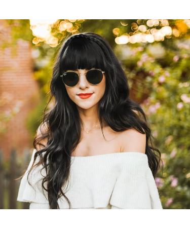 Fashion Synthetic Wig Headband Front Hair Bangs Fringe Extensions Women Girls Black - Buy Online on GoSupps.com