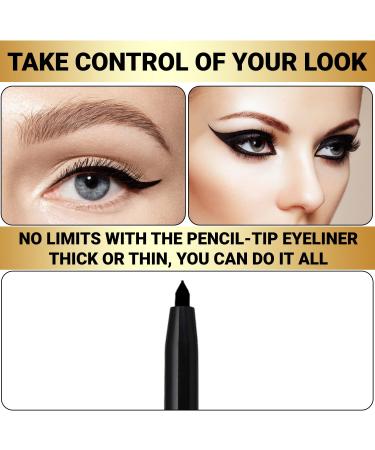 Bold Beautiful Cosmetics Mechanical Gel Eyeliner Pencil - Smudge-Proof, Waterproof, Long Lasting (Black) - Buy Online on GoSupps.com