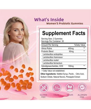 Premium Feminine Balance Gummies for Women - 60 Gummies Hawaiian Pineapple Flavor - with Probiotics & Vitamin C - Supports Feminine Wellness & Healthy Balance - Gluten Free Vegan(30 Servings)(Q2) - Buy Online on GoSupps.com