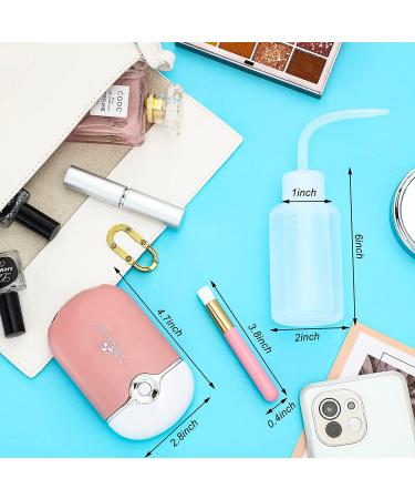 3-Piece USB Rechargeable Mini Portable Fan & Facial Cleaning Kit - Pink - Buy Online on GoSupps.com