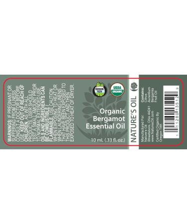 Best Bergamot Essential Oil Pure Certified Organic Therapeutic Grade 10ml - Buy Online on GoSupps.com