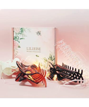 LILIEBE 5.5 Large Hair Claw Clips - Set of 4 Shiny Hair Clips for Thick Hair | Strong Hold Hair Clips for Women - Buy Online on GoSupps.com