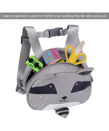 Bebamour Gray Bear Mini Backpack with Safety Plugs | Portable Children's Bag with Safety Line & Dishes | Ideal for Boys & Girls - Shop Now! - Buy Online on GoSupps.com