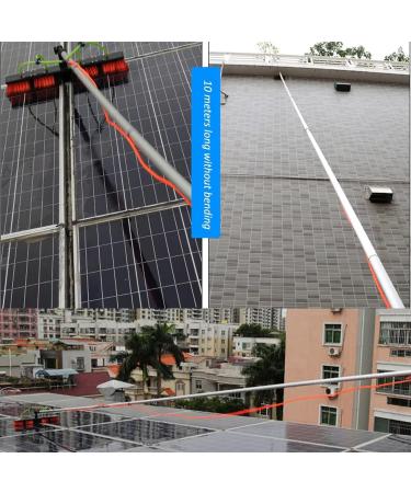 5-12m(16.5-39.5Foot) Extension Pole Window Washer Combo Telescopic Pole Window Cleaning Extension Pole for Cleaning Windows(30cm Brush 8m pole) 55cm Brush Head 7M/24FT - Buy Online on GoSupps.com