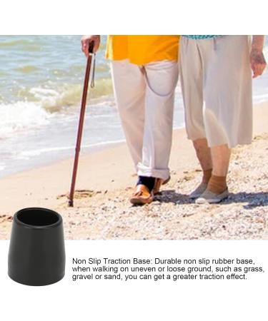 FILFEEL 5pcs Cane Tip Thicken Crutch Tips Rubber Material Skid Resistant Cane Tip Wearproof Crutches Accessories for All Standard Canes and Folding Canes Black/Grey Optional(black) - Buy Online on GoSupps.com