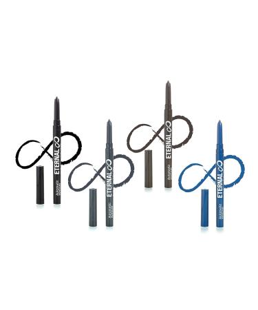 Eternal Cosmetics Water Resistant Eyeliner Set - Professional All Day Smokey/Dramatic Effect, Long Lasting, No Smudge - 4 Pack - Buy Online on GoSupps.com