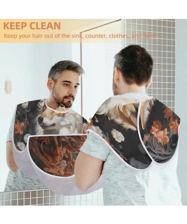 Pretty Fox Beard Bib Apron | Beard Hair Catcher for Men | Ideal Fathers Day & Christmas Gift for Dad & Husband - Includes 2 Suction Cups - Buy Online on GoSupps.com