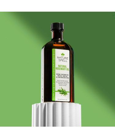 Nature Spell Rosemary Oil Duo for Hair & Skin - 2 x 150ml Bottles | Hair Growth & Repair | Pre-Diluted with Almond & Castor Oil - Buy Online on GoSupps.com