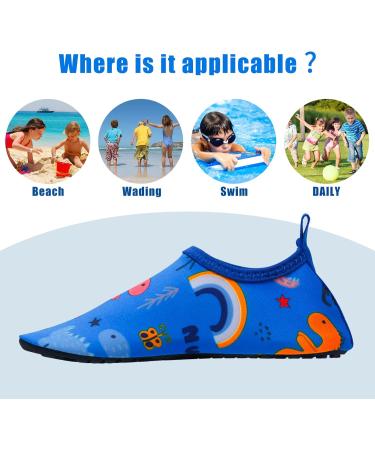 Edoton Children's Aquashing Beach Shoes - Anti-Slip Soft & Durable Kids' Footwear for Swimming Pools & Gardens (EU Size 28/29) - Buy Online on GoSupps.com