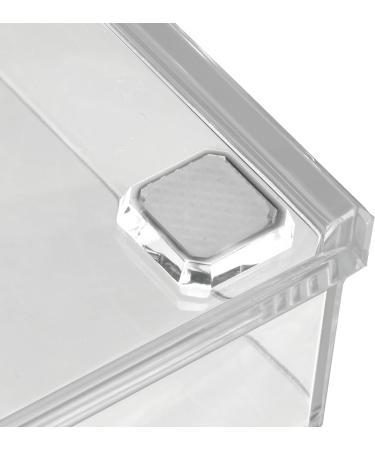 Relaxdays Acrylic Makeup Organizer - 21 Compartment Cosmetic Tower for Lipstick & Nail Polish - Clear Storage Solution for Beauty Essentials - Buy Online on GoSupps.com