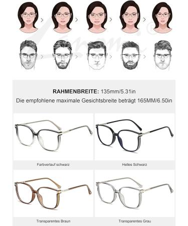 Buy Lanomi Blue Light Filter Reading Glasses - TR90 Frame UV400 Protection Anti-Fatigue | Large Men's & Women's Computer Glasses +0 to +4.0 - Buy Online on GoSupps.com