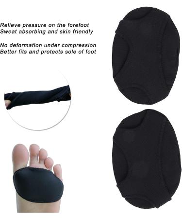 Elastic Forefoot Shoe Inserts - Split Toe Cushion Sleeves | Sweat-Absorbent Skin-Friendly Metatarsal Pads - Buy Online on GoSupps.com