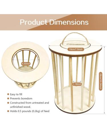 Upgraded Wooden Hay Feeder Rack for Rabbits ToyaJeco Less Wasted Small Animal Food Feeding Rack Standing Pet-self Feeding Food Manger Hay Holder for Guinea Pigs Bunny Chinchilla Hamster - Buy Online on GoSupps.com