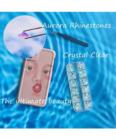 Jodie 750 PCS 3D Nail Charms Aurora Rhinestones Mix Shapes Crystals AB Shiny Gems Multi-Sized Diamonds Art Decoration Kit - Buy Online on GoSupps.com