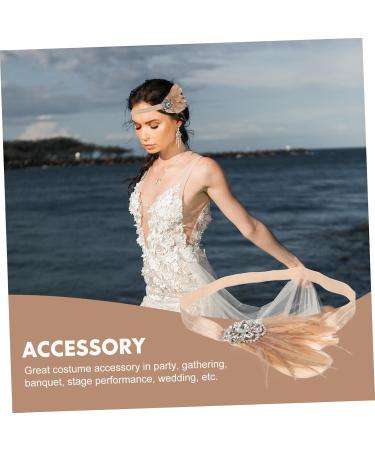 Mikinona 1pc Feather Diamond Headband Womens Accessories Rhinestone Headband Diamond Diamond Bridal Headband Bride Headpieces for Wedding Womens Headbands Womens Head Bands Prom Headpiece - Buy Online on GoSupps.com